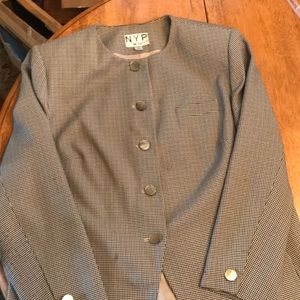 NYP two piece suit jacket and skirt.
